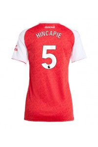 Arsenal Piero Hincapie #5 Jalkapallovaatteet Naisten Kotipaita 2025-26 Lyhythihainen